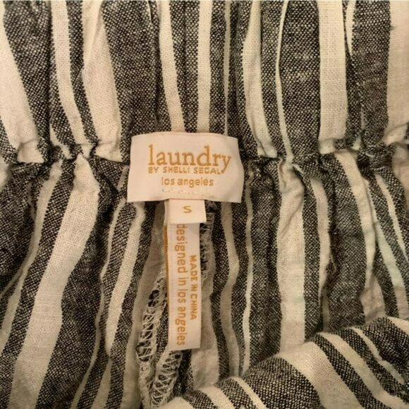 Laundry by Shelli Segal Gray and white paperback shorts small - Picture 2 of 5